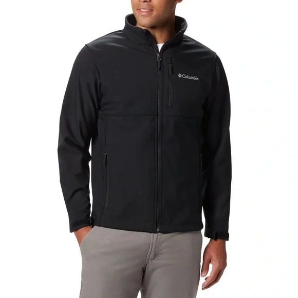 Columbia Men’s Jacket Soft Shell Interchange Omni Shield Outerwear Black Small - Picture 1 of 9